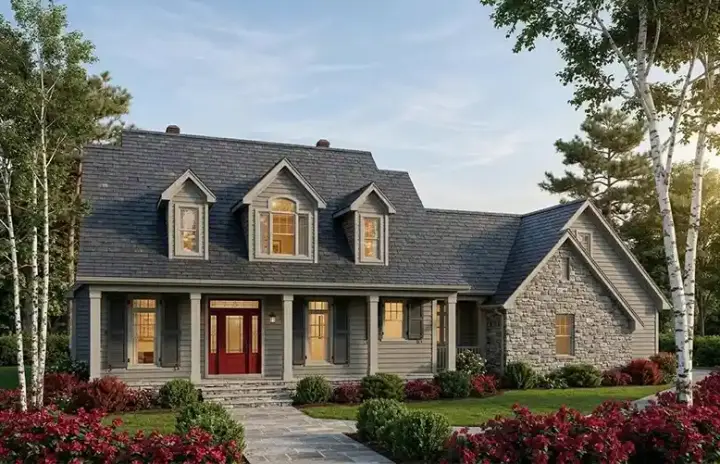 Country house plans 30-290 - front exterior, 3,098 sq ft, 4 bed, 3 bath house plans | Monster House Plans