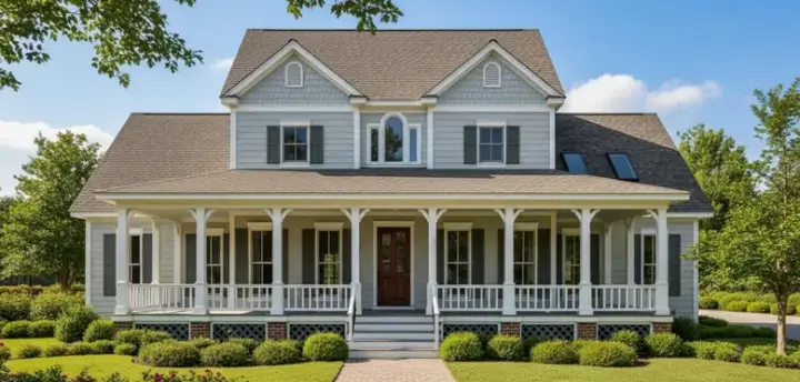 Country house plans 30-295 - front exterior, 3,153 sq ft, 4 bed, 3 bath house plans | Monster House Plans
