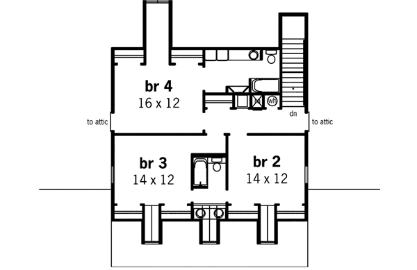 Upper/Second Floor Plan: 30-296
