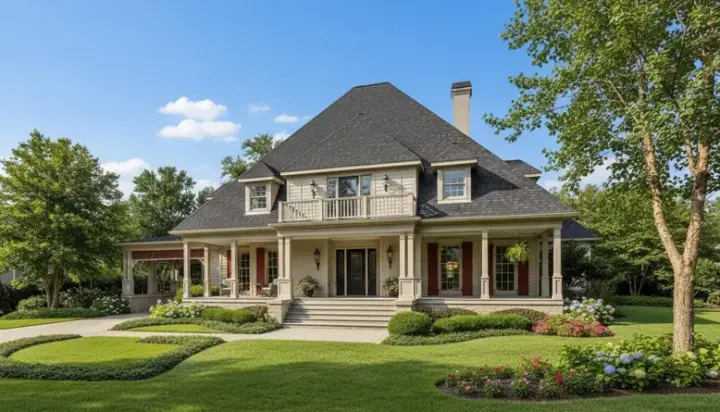 Traditional house plans 30-298 - front exterior, 3,292 sq ft, 4 bed, 3 bath house plans | Monster House Plans