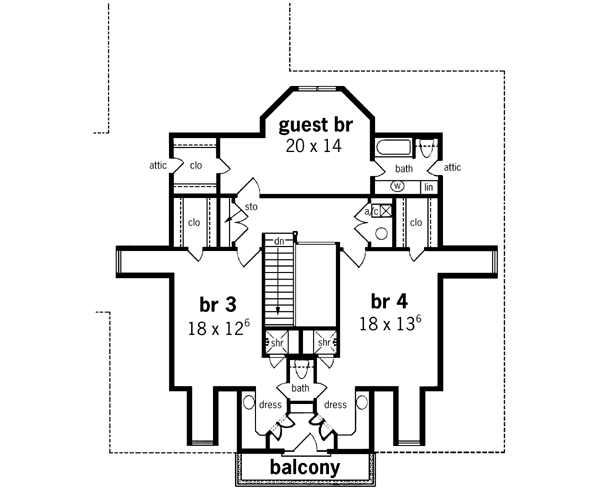 Upper/Second Floor Plan: 30-298