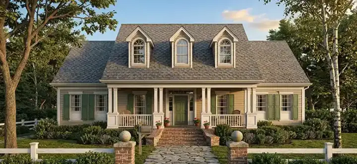 Country house plans 30-299 - front exterior, 3,259 sq ft, 5 bed, 4 bath house plans | Monster House Plans