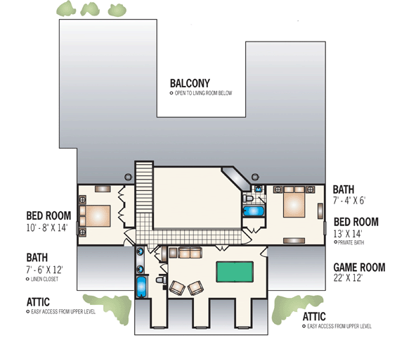 Upper/Second Floor Plan: 30-299