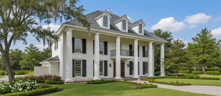 Georgian house plans 30-301 - front exterior, 3,371 sq ft, 4 bed, 3 bath house plans | Monster House Plans