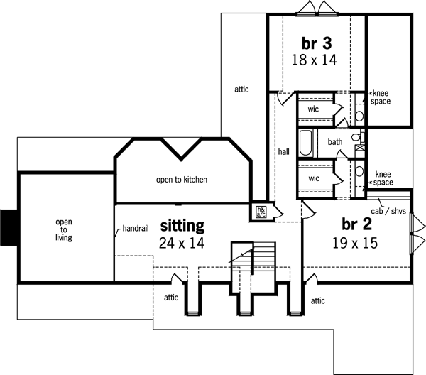 Upper/Second Floor Plan: 30-307