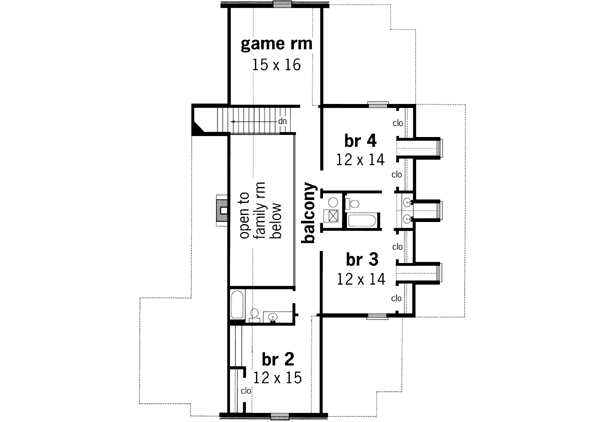 Upper/Second Floor Plan: 30-308