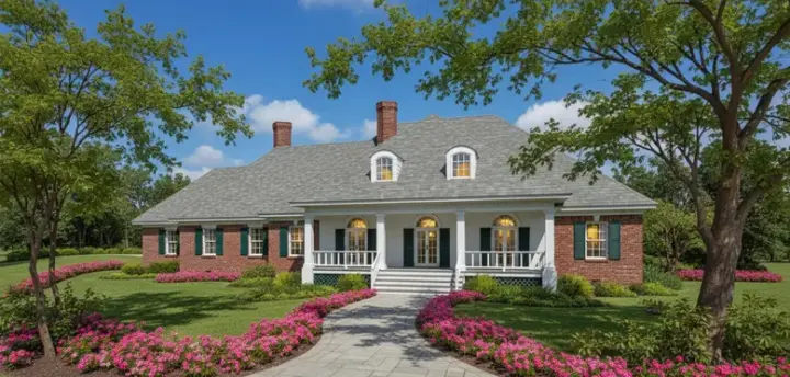 Southern house plans 30-309 - front exterior, 3,623 sq ft, 3 bed, 3 bath house plans | Monster House Plans