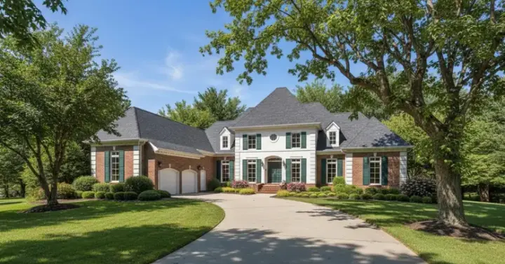European house plans 30-315 - front exterior, 4,440 sq ft, 4 bed, 5 bath house plans | Monster House Plans