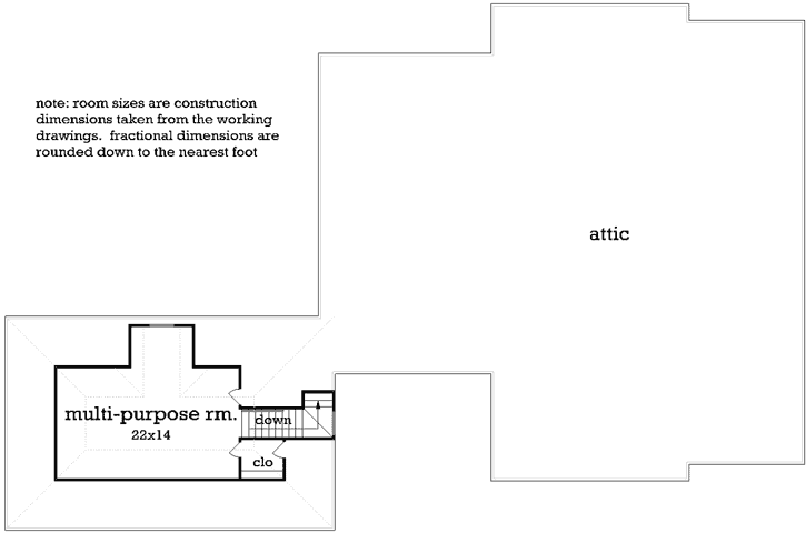 Upper/Second Floor Plan: 30-322