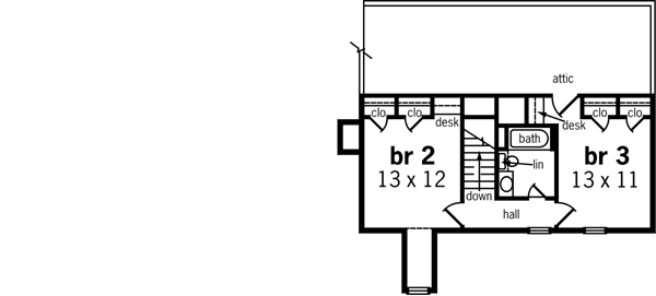 Upper/Second Floor Plan: 30-333