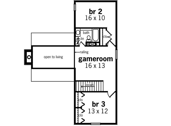 Upper/Second Floor Plan: 30-337
