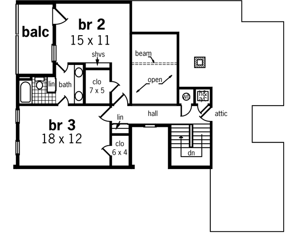 Upper/Second Floor Plan: 30-341