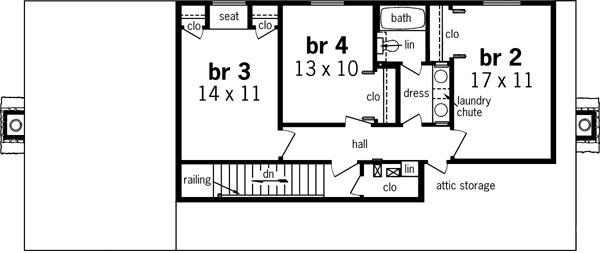 Upper/Second Floor Plan: 30-343