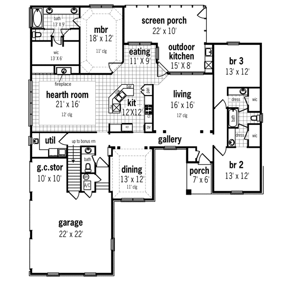 Main Floor Plan: 30-346