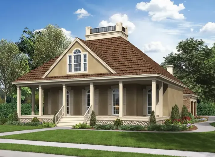 Cottage house plans 30-354 - front exterior, 1,531 sq ft, 3 bed, 2 bath house plans | Monster House Plans