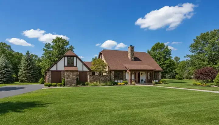 English Country house plans 30-358 - front exterior, 1,600 sq ft, 3 bed, 2 bath house plans | Monster House Plans