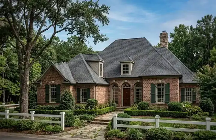 European house plans 30-369 - front exterior, 2,149 sq ft, 3 bed, 2 bath house plans | Monster House Plans
