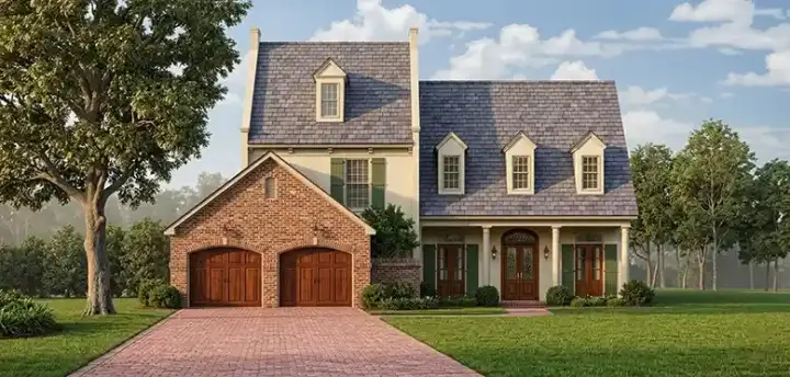 Southern house plans 30-375 - front exterior, 2,549 sq ft, 3 bed, 2 bath house plans | Monster House Plans