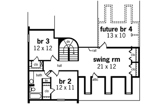Upper/Second Floor Plan: 30-375