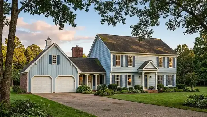 Early American house plans 30-376 - front exterior, 2,548 sq ft, 4 bed, 3 bath house plans | Monster House Plans