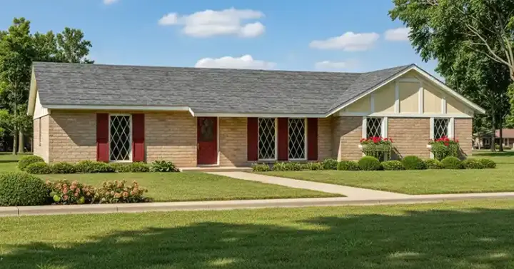 Ranch house plans 30-391 - front exterior, 1,271 sq ft, 3 bed, 2 bath house plans | Monster House Plans