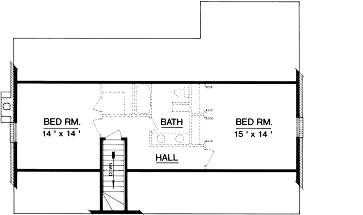 Upper/Second Floor Plan: 30-396