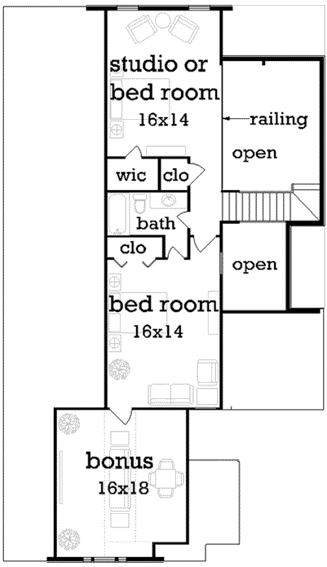 Upper/Second Floor Plan: 30-399