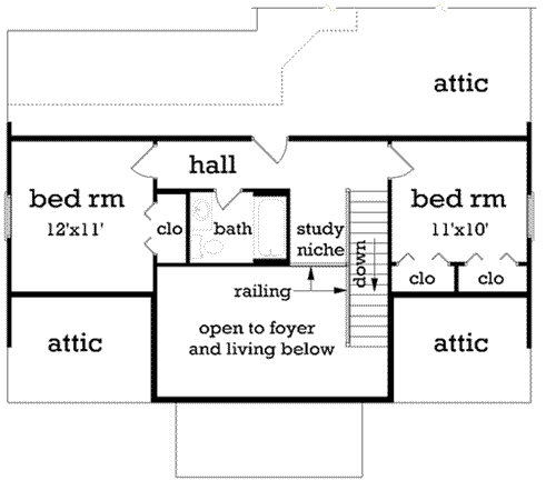 Upper/Second Floor Plan: 30-403