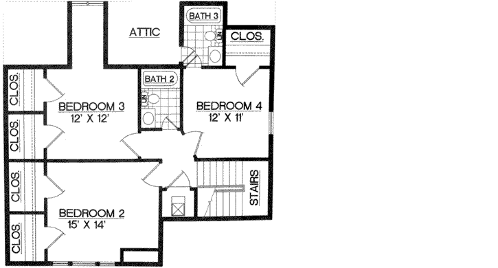 Upper/Second Floor Plan: 30-405