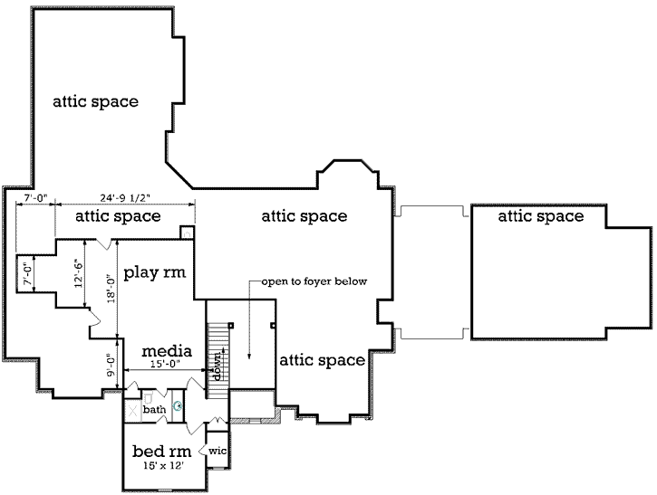 Upper/Second Floor Plan: 30-408