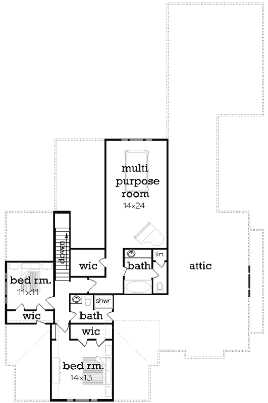 Upper/Second Floor Plan: 30-414