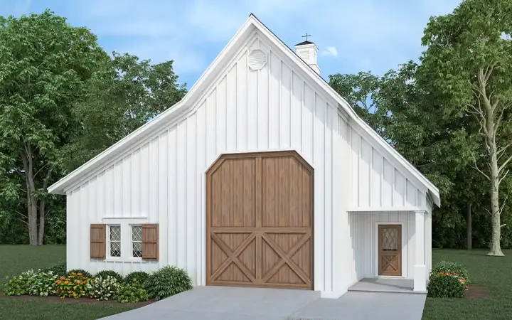 Ranch house plans 30-467 - front exterior, 1,568 sq ft, 3 bed, 2 bath house plans | Monster House Plans