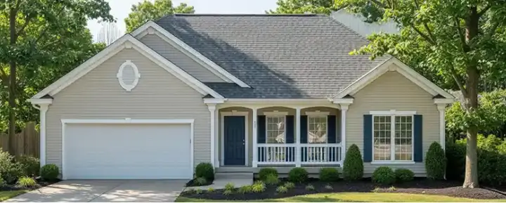 Traditional house plans 31-109 - front exterior, 1,368 sq ft, 3 bed, 2 bath house plans | Monster House Plans