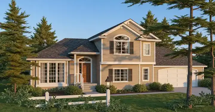Northwest house plans 31-119 - front exterior, 1,794 sq ft, 3 bed, 3 bath house plans | Monster House Plans