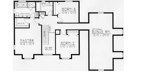 Upper/Second Floor Plan: 31-121