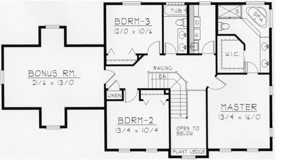 Upper/Second Floor Plan: 31-132