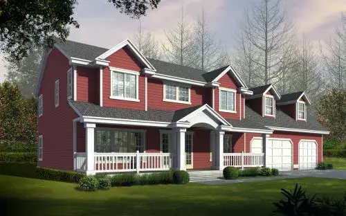 Country house plans 31-134 - front exterior, 2,849 sq ft, 3 bed, 2 bath house plans | Monster House Plans