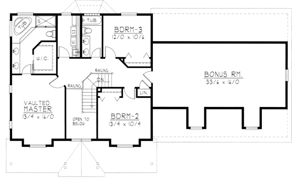 Upper/Second Floor Plan: 31-134