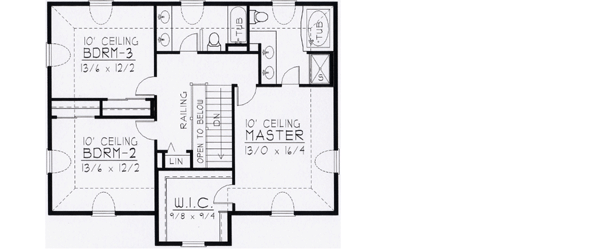 Upper/Second Floor Plan: 31-135