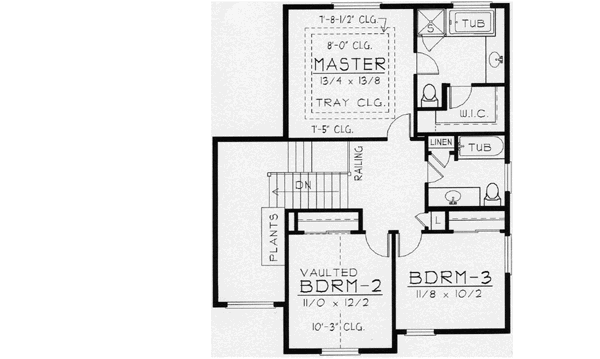 Upper/Second Floor Plan: 31-136
