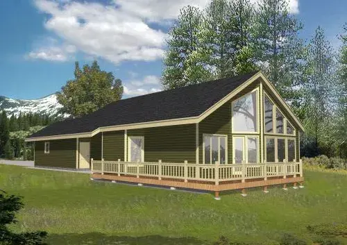Contemporary house plans 31-139 - front exterior, 2,313 sq ft, 3 bed, 3 bath house plans | Monster House Plans