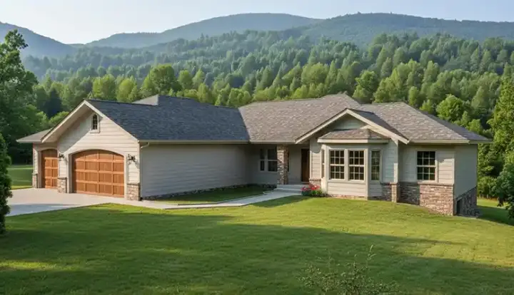 Traditional house plans 31-146 - front exterior, 4,823 sq ft, 7 bed, 3 bath house plans | Monster House Plans