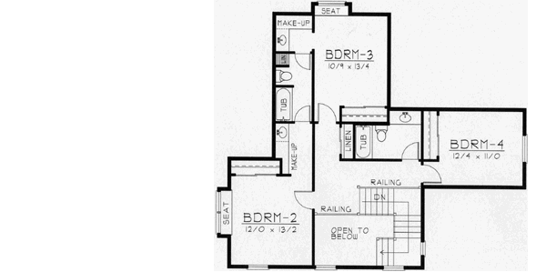Upper/Second Floor Plan: 31-155