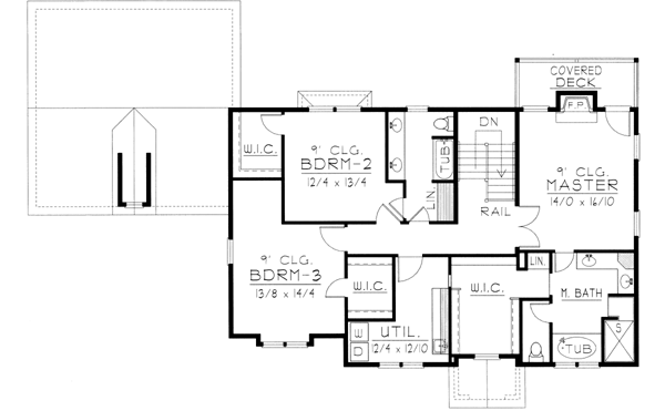 Upper/Second Floor Plan: 31-156