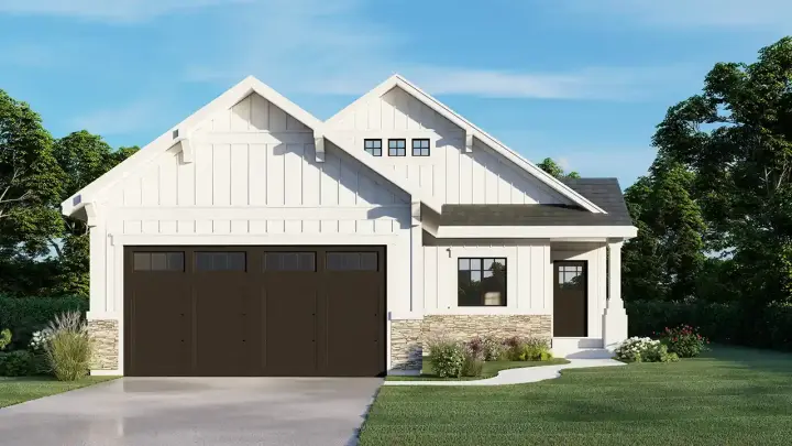 Craftsman house plans 31-174 - front exterior, 1,737 sq ft, 3 bed, 2 bath house plans | Monster House Plans