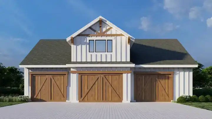 Craftsman house plans 31-179 - front exterior, 1,024 sq ft, 1 bed, 1 bath house plans | Monster House Plans