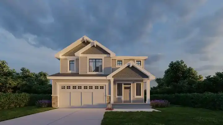 Craftsman house plans 31-185 - front exterior, 2,127 sq ft, 3 bed, 2 bath house plans | Monster House Plans
