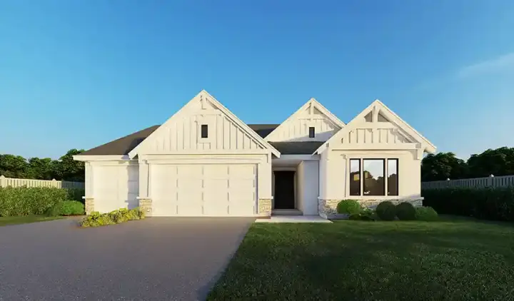 Craftsman house plans 31-219 - front exterior, 1,677 sq ft, 3 bed, 2 bath house plans | Monster House Plans