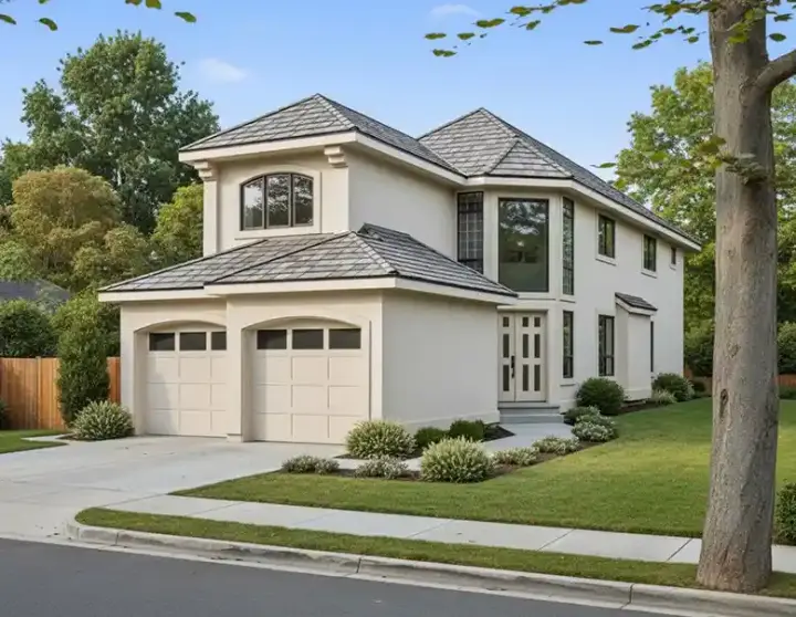 Mediterranean house plans 32-104 - front exterior, 1,760 sq ft, 3 bed, 2 bath house plans | Monster House Plans