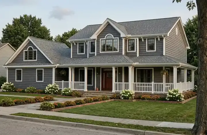 Country house plans 32-113 - front exterior, 2,605 sq ft, 3 bed, 2 bath house plans | Monster House Plans